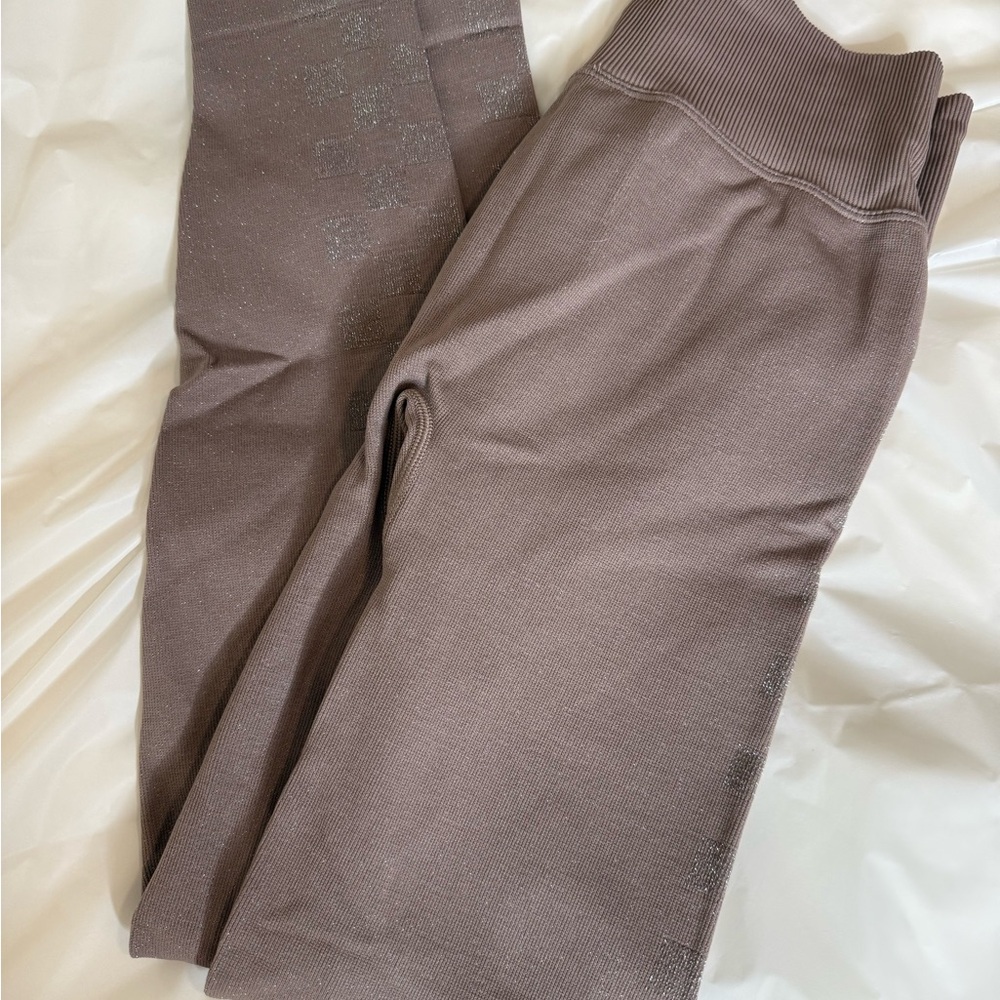 Victoria Secret Pink Sparkly High Waist Leggings Like New Small